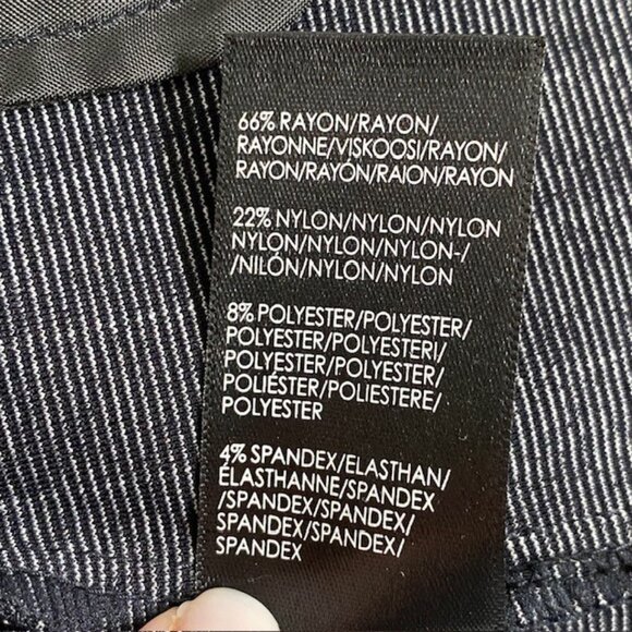 LIVERPOOL Navy Blue Pinstripe Blazer Suit Jacket XS - Picture 13 of 14